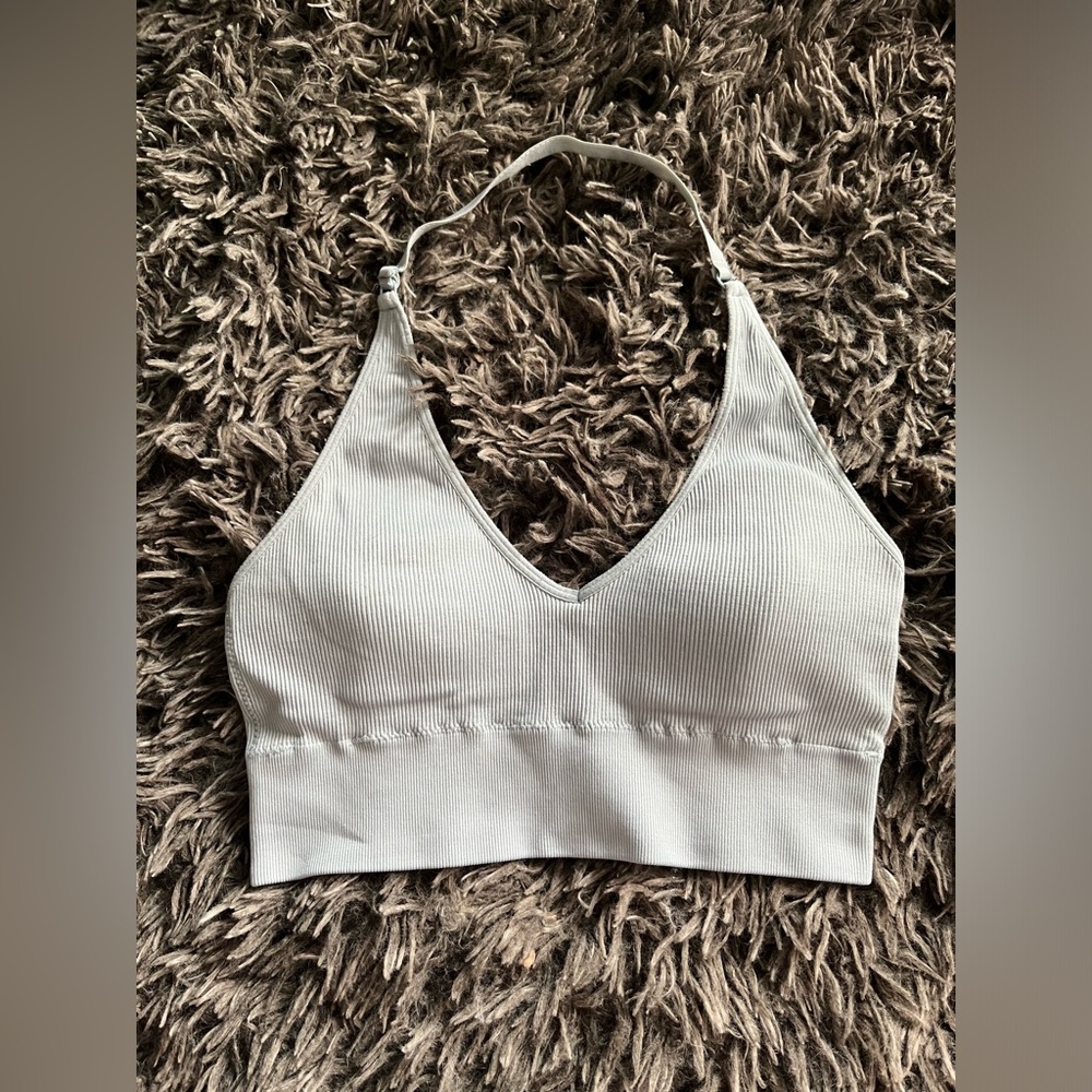 3/$10 Aerie Halterneck Bralette - Baby Blue Size M